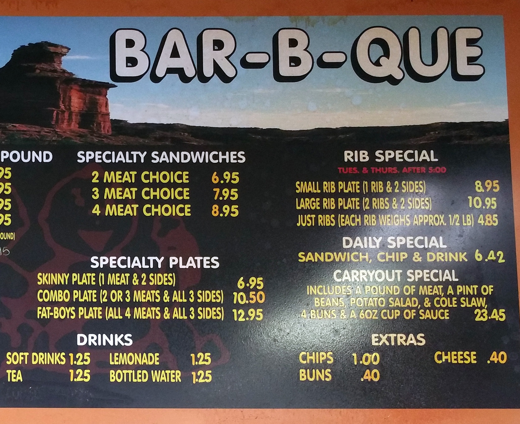 Fat Boys BBQ Menu – Amarillo Menu