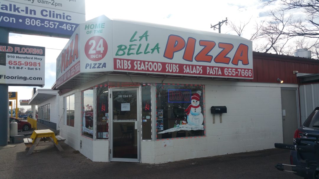 La Bella Pizza Canyon Menu